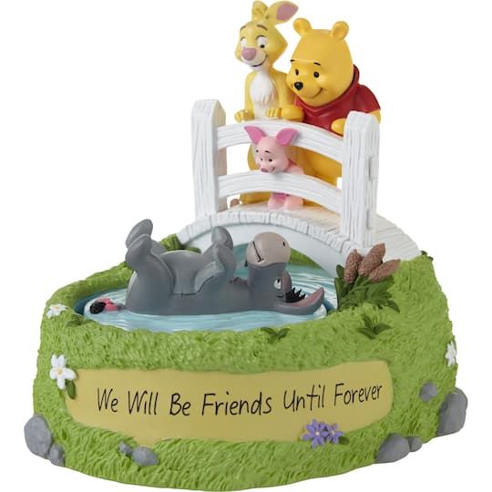 Precious Moments 5.25&#x22; We Will Be Friends Until Forever Disney&#xAE; Winnie The Pooh And Friends Rotating Musical Figurine